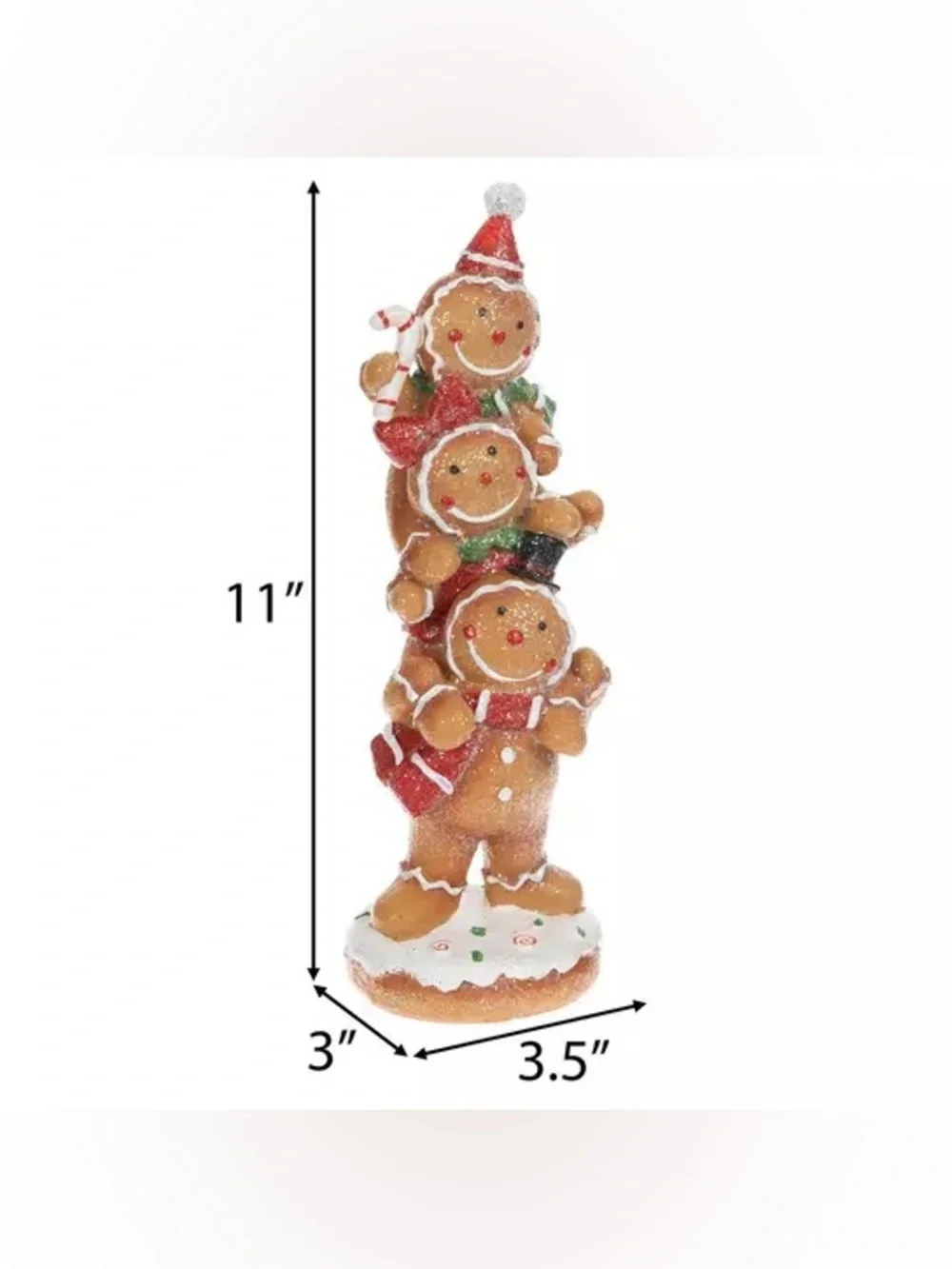 Stacked Gingerbread Figurine